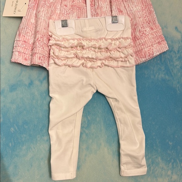 Cynthia Rowley Pink Baby Dress Set with Bonnet and Shoes - Picture 6 of 6